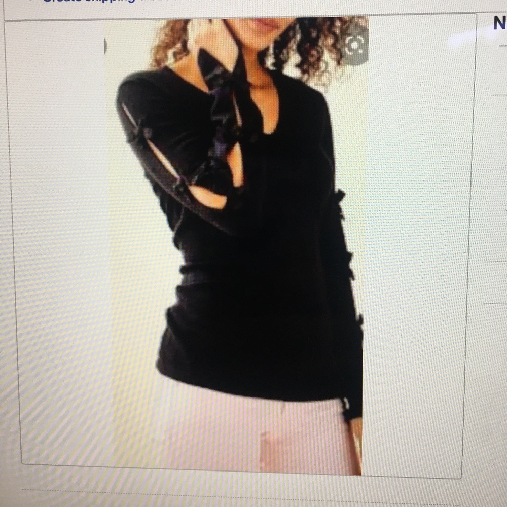 LILLY PULITZER BLACK OR BLUE EDINA SWEATER SMALL S